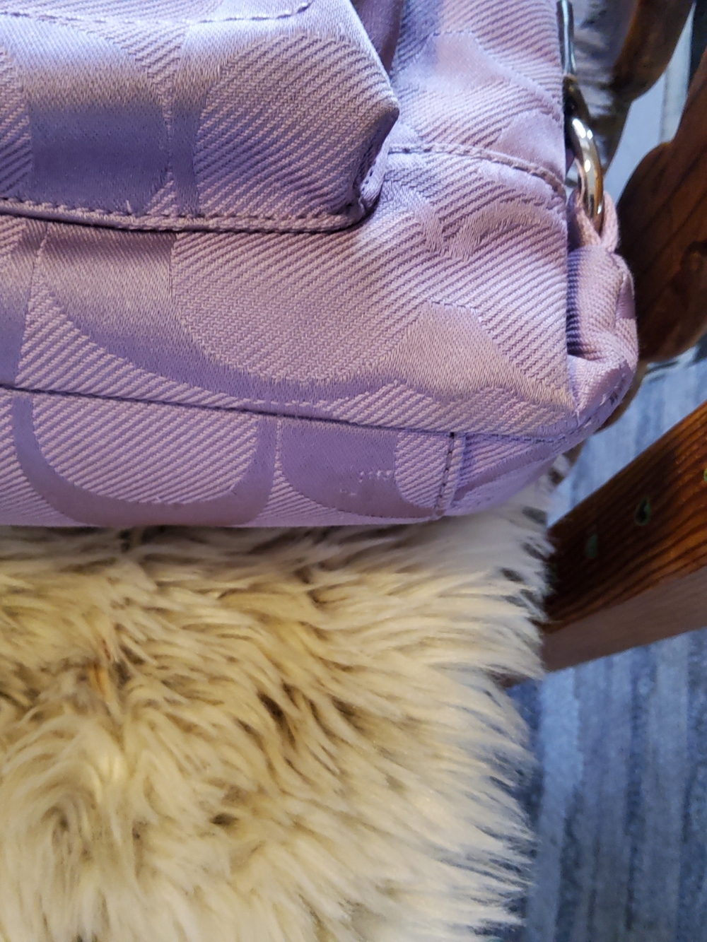 Coach Kyra Signature Crossbody Lavender Vintage VGUC F16550 - Picture 3 of 15